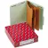 Smead® 3" Expansion Classification Folders, Letter, Eight-Section, Gray-Green, 10/Box