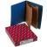 Smead® Pressboard End Tab Classification Folders, Letter, Six-Section, Dark Blue, 10/Bx