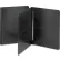 Smead® Side Opening Pressboard Report Cover, Prong Fastener, Letter, Black