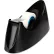 Desktop Tape Dispenser, 1" Core, Weighted Nonskid Base, Black