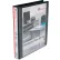 Universal® Economy D-Ring Vinyl View Binder, 1" Capacity, Black