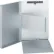 Universal One Aluminum Document Box, 2/5" Capacity, Holds 8-1/2w x 11h, Silver