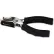 Universal Eight-Sheet Handheld 1/4" Hole Punch, Metal with Rubber Grip, Black