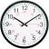 Universal® 24-Hour Round Wall Clock, 12.63" Overall Diameter, Black Case, 1 AA