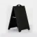 SignPro Two-Sided Street Sign, Black, 28-9/10"L x 26-3/4"W x 44-11/16"H