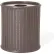 UltraSite® Augusta Steel Outdoor Trash Can with Flat Top Lid, 36 Gallon Capacity, Black