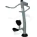 ActionFit Inground Mounted Lat Pull Down, Gray
