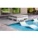 Ledge® Lounger Affinity Sunbed with Flat Cushion, White Frame, Standard Smoke Fabric