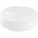 Ledge® Lounger Signature Round Sunbed with One Piece Cushion, White Frame, Pacific Blue Fabric