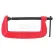 Urrea Heavy-Duty Forged C-Clamp, 410PRO, 0-10" Opening, 4-7/8" Throat Depth