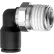Push to Connect Tube Fitting - Nylon - 90 Degree Elbow Adapter - 1/4" Tube OD x 1/4" NPT Male - Pkg Qty 7