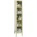 Global Industrial™ 5-Tier 5 Door Clear View Locker, 12"W x 12"D x 66"H, Tan, Assembled