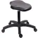 Blue Ridge Ergonomics Polyurethane Ray Stool, Medium Bench Height with Casters, Black