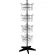 Rotating Literature Display w/ 16 Oversized Wire Pockets & Heavy-Duty Base, Black