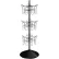 Rotating Literature Display w/ 12 Oversized Wire Pockets & Round Base, Black