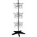 Rotating Literature Display w/ 12 Wire Pockets & Heavy-Duty Base, Black