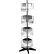 Rotating Literature Display w/ 16 Clear Pockets & Heavy-Duty Base, Black