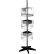 Rotating Literature Display w/ 12 Clear Pockets & Heavy-Duty Base, Black
