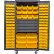 Global Industrial™ Configurable Mobile Drawer Cabinet, 36x 24x 85, Gray, 4 Drawers, 114 Yellow Bins