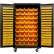Global Industrial™ Configurable Mobile Charging Cabinet, BLK, 48"W x 24"D x 85"H, 168 Yellow Bins