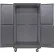 Global Industrial™ Configurable Mobile Full Pegboard Cabinet, 48"W x 24"D x 85"H, Gray