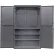 Global Industrial™ Configurable Pegboard Cabinet, 48"W x 24"D x 78"H, Gray, 3 Shelf