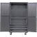 Global Industrial™ Configurable Mobile Pegboard Cabinet, 48"W x 24"D x 85"H, Gray, 4 Shelf