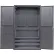 Global Industrial™ Configurable Pegboard Cabinet, 48"W x 24"D x 78"H, Gray, 4 Shelf