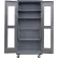 Global Industrial™ Clear-View Configurable Mobile Charging Cabinet, 36"W x 24"D x 85"H, 4 Shelves