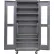 Global Industrial™ Clear-View Configurable Mobile Charging Cabinet, 36"W x 24"D x 85"H, 7 Shelves