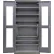 Global Industrial™ Clear-View Configurable Charging Cabinet, 36"W x 24"D x 78"H, 7 Shelves