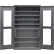 Global Industrial™ Clear-View Configurable Charging Cabinet, 48"W x 24"D x 78"H, 7 Shelves