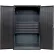 Global Industrial™ Configurable Drawer Cabinet, 48"W x 24"D x 78"H, Black, 4 Drawers