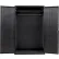 Global Industrial™ Configurable Wardrobe Cabinet, Black, 48"W x 24"D x 78"H