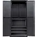 Global Industrial™ Configurable Pegboard Cabinet, 36"W x 24"D x 78"H, Black, 4 Shelf