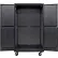 Global Industrial™ Configurable Mobile Full Pegboard Cabinet, 48"W x 24"D x 85"H, Black