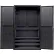 Global Industrial™ Configurable Pegboard Cabinet, 48"W x 24"D x 78"H, Black, 4 Shelf
