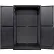 Global Industrial™ Full Pegboard Configurable Cabinet, Black, 48"W x 24"D x 78"H