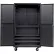 Global Industrial™ Configurable Mobile Pegboard Cabinet, 48"W x 24"D x 85"H, Black, 4 Shelf