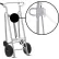 Valley Craft Hand Truck For Steel/Plastic/Fiber Drums, Pneumatic & Rear Poly Wheels, Silver