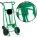 Valley Craft Hand Truck For Steel/Plastic Locking Cover Drums, Pneumatic & Rear Poly Wheels, Green