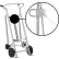 Valley Craft Hand Truck For Steel/Plastic/Fiber Drums, Rubber & Rear Poly Wheels, Silver