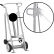 Valley Craft Hand Truck with Hand Brake For Steel Drums, Solid Rubber & Rear Poly Wheels, Silver