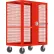 Valley CraftĀ® Wire Security Cart with Adjustable Shelf, 63"L x 30"W x 66"H, 2000 lb. Cap., Red