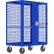 Valley Craft® Wire Security Cart with Adjustable Shelf, 51"L x 30"W x 66"H, 2000 lb. Cap., Blue