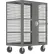 Valley Craft® Security Cart with 2 Adjustable Shelves, 51"L x 24"W x 66"H, 2000 lb. Cap., Gray