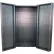 Valley Craft Deep Door Storage Bin Cabinet, Fully Louvered, All-Welded, 48"W x 24"D x 84"H, Gray