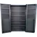 Valley Craft® Deep Door Storage Bin Cabinet, All-Welded, 48"W x 24"D x 78"H, Gray