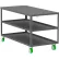 Valley Craft® Utility Cart w/ 3 Shelves, Flat Top, 2000 lb. Capacity, 60"L x 30"W x 36"H, Gray