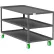 Valley Craft® Utility Cart with 3 Shelves, 2000 lb. Capacity, 60"L x 30"W x 36"H, Gray